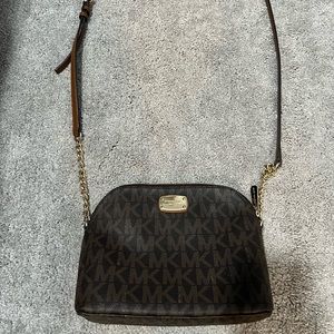 Michael Kors brown crossbody bag